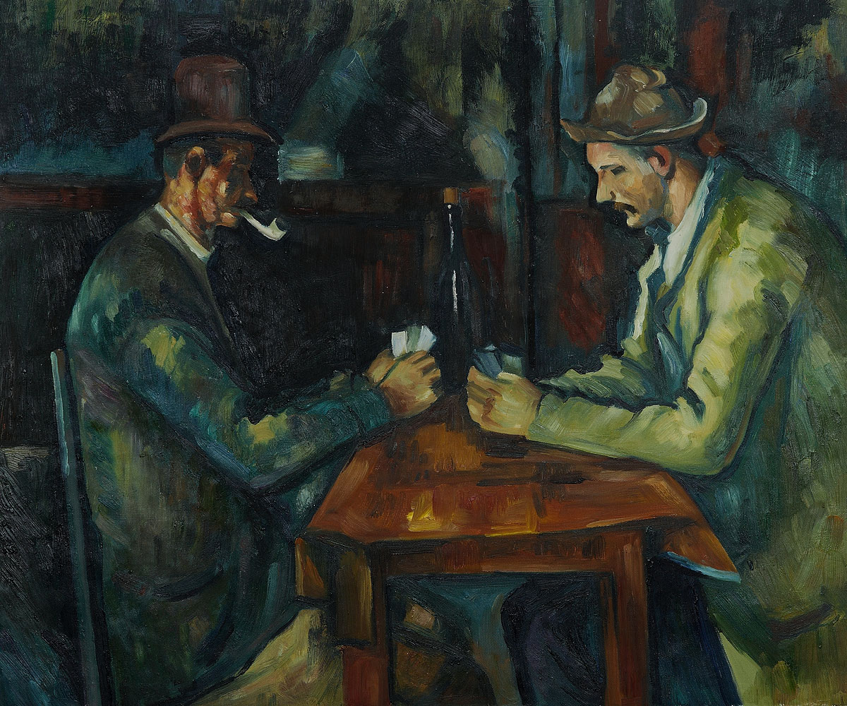 Card Players with Pipes by Paul Cezanne